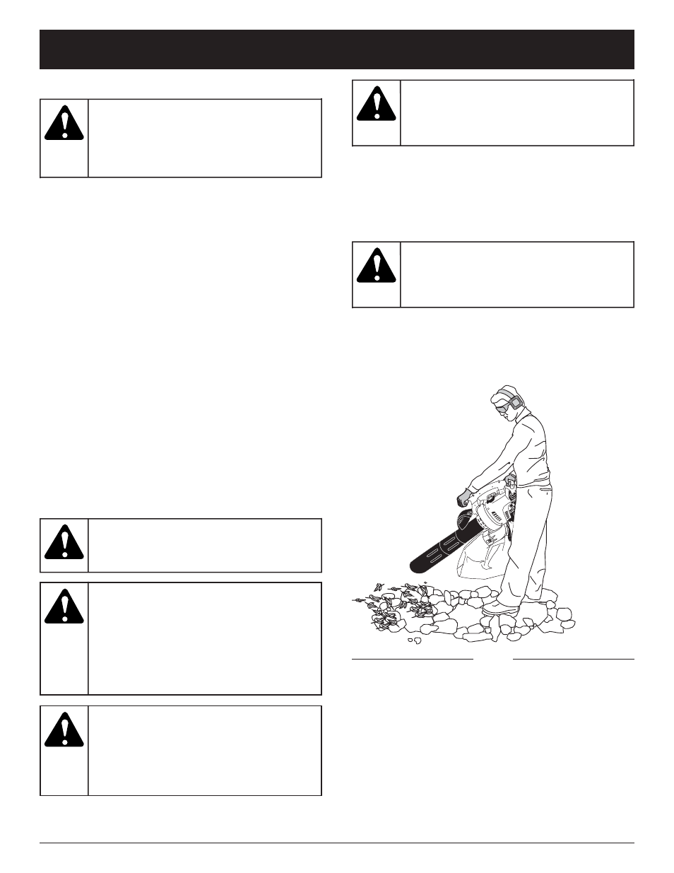 Warning, Operating instructions | MTD MB320BV User Manual | Page 14 / 72