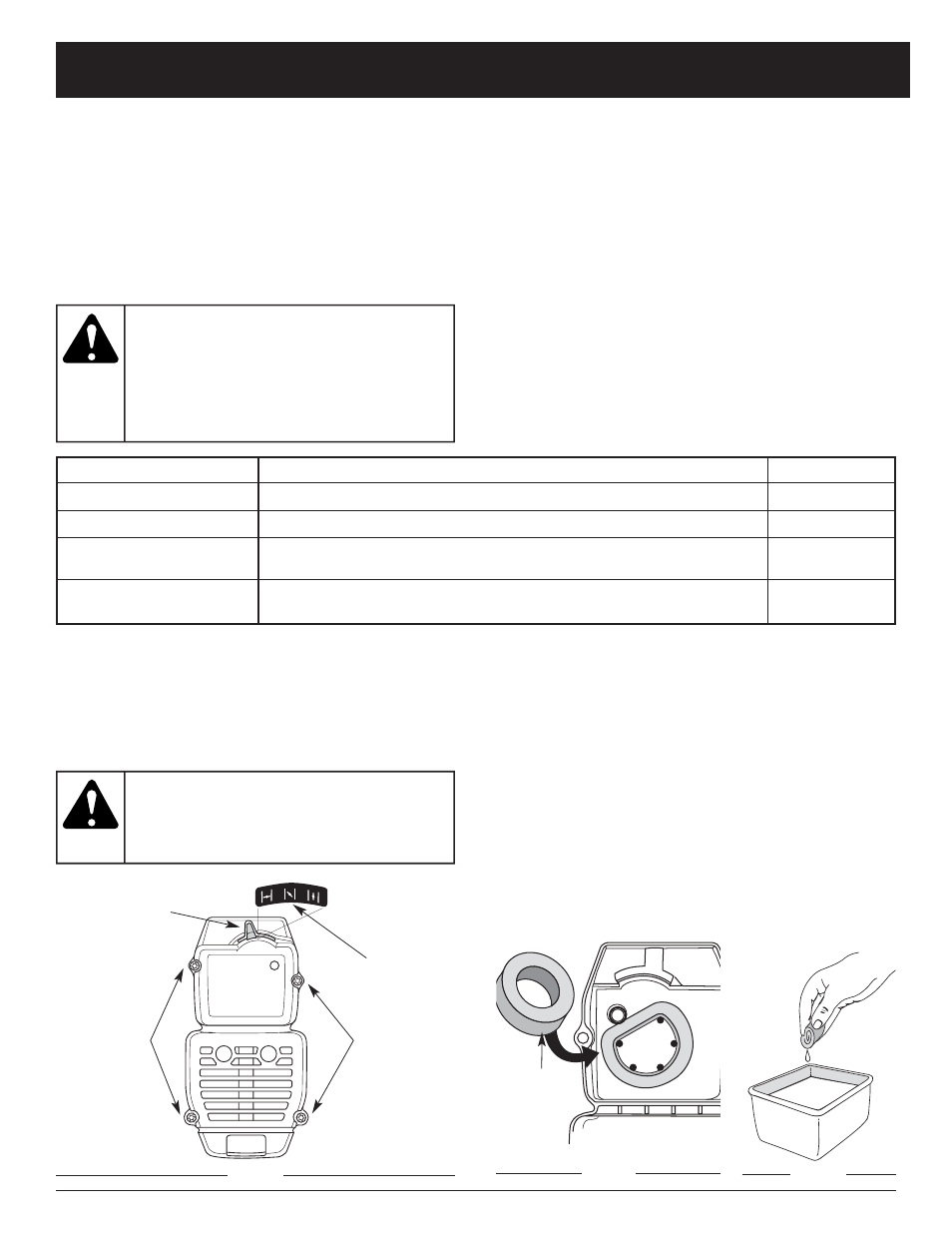 Advertencia, Instrucciones de mantenimiento y reparación | MTD MB320BV User Manual | Page 61 / 72