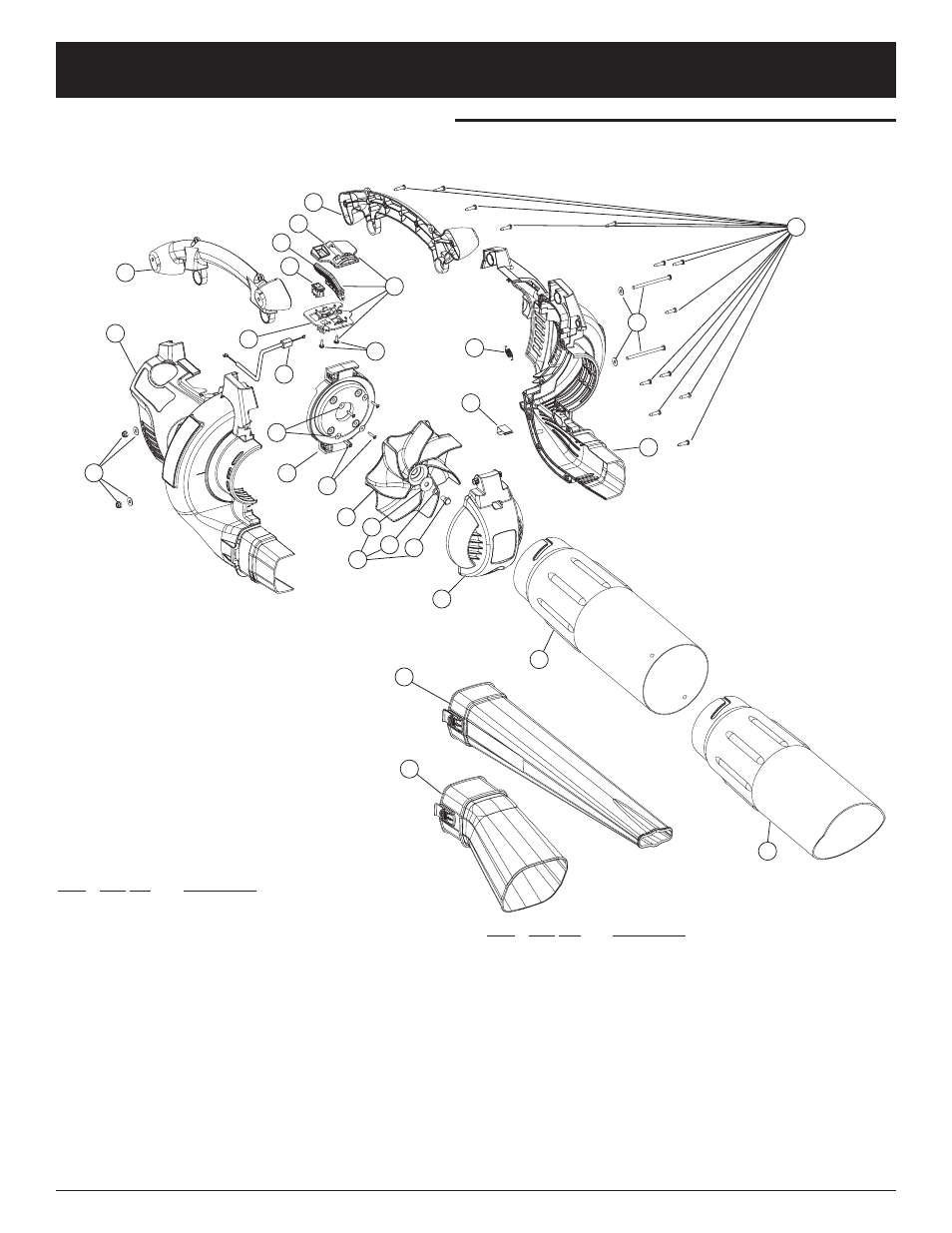 Parts list | MTD MB320BV User Manual | Page 71 / 72