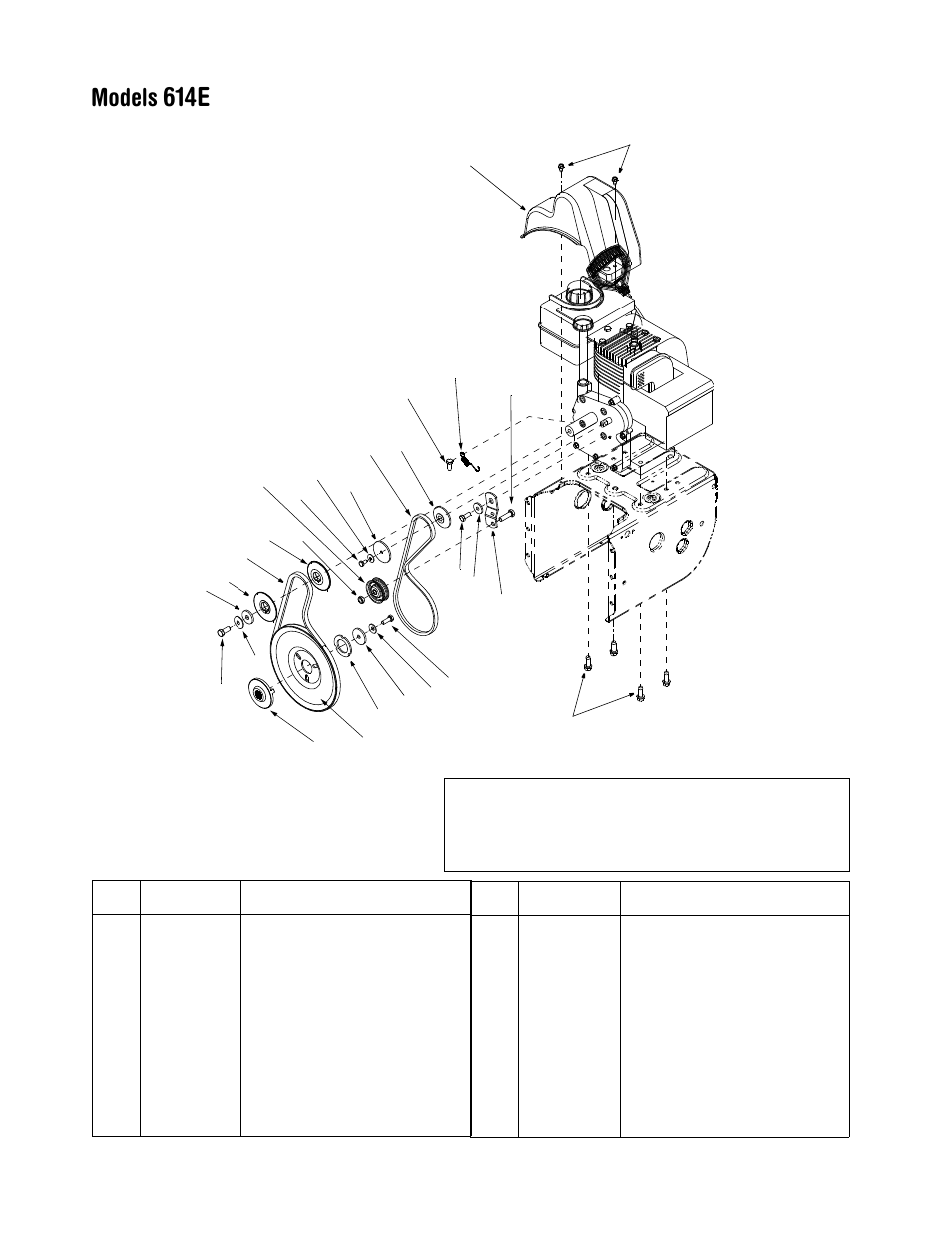 614e, Models | MTD 664G User Manual | Page 28 / 32