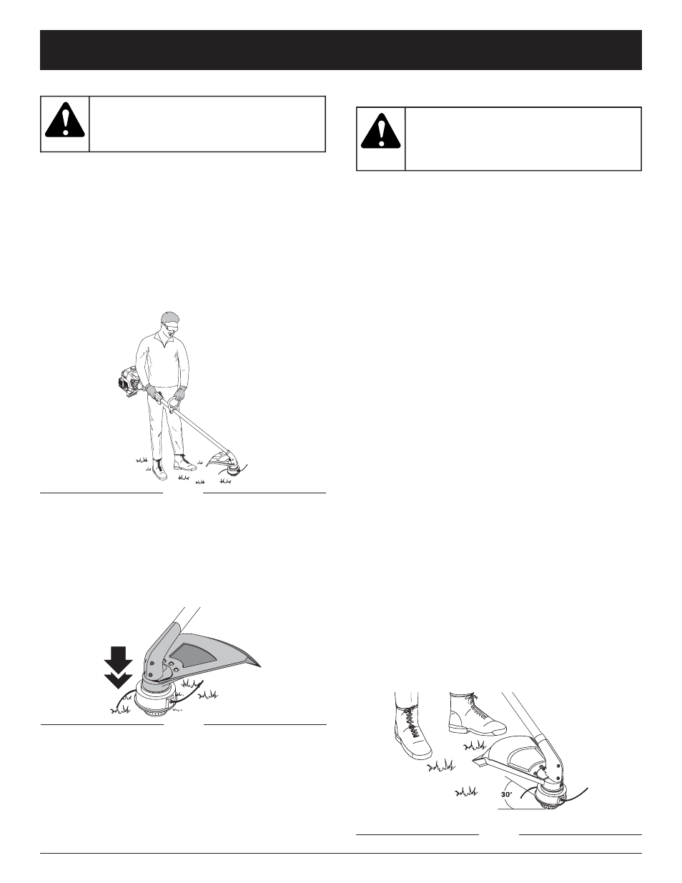 Caution, Warning, Operating instructions | MTD LT31S User Manual | Page 10 / 20