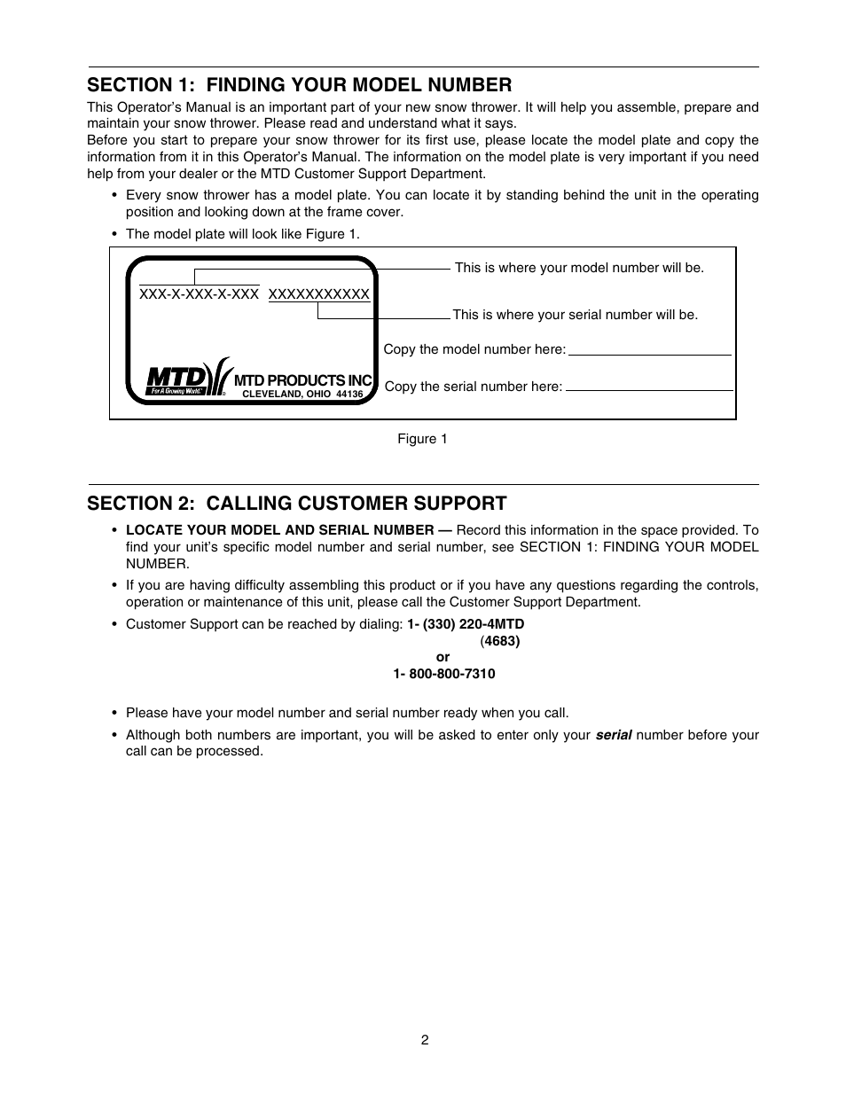 MTD E762F User Manual | Page 2 / 30