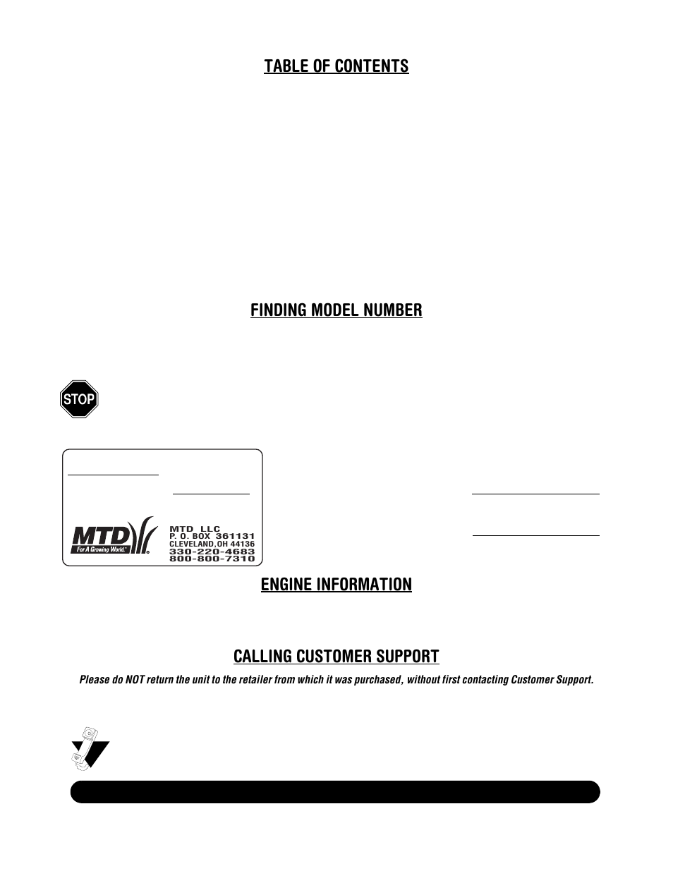 MTD H660G User Manual | Page 2 / 24