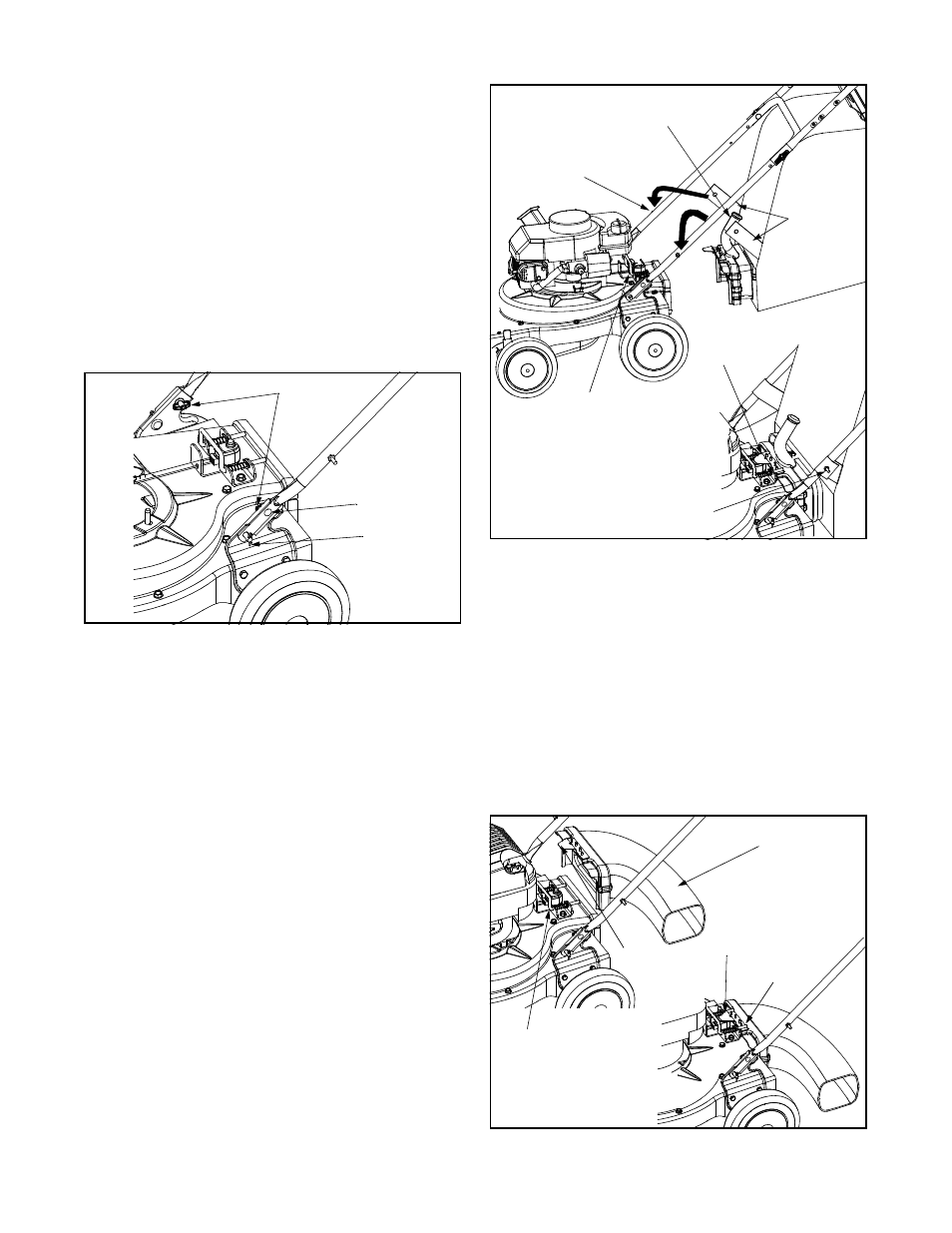 Attaching the handle, Attaching the bag, Attaching the blower chute | MTD 24A-020D000 User Manual | Page 6 / 32