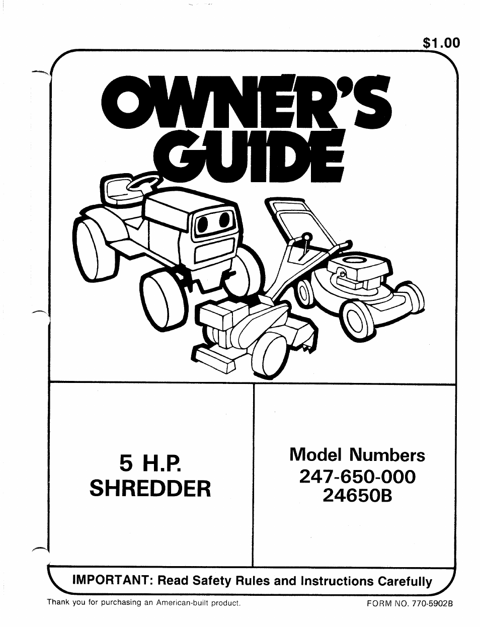 MTD 247-650-000 User Manual | 14 pages