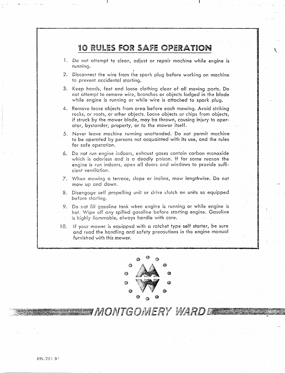 MTD ZYJ-192A User Manual | Page 8 / 8