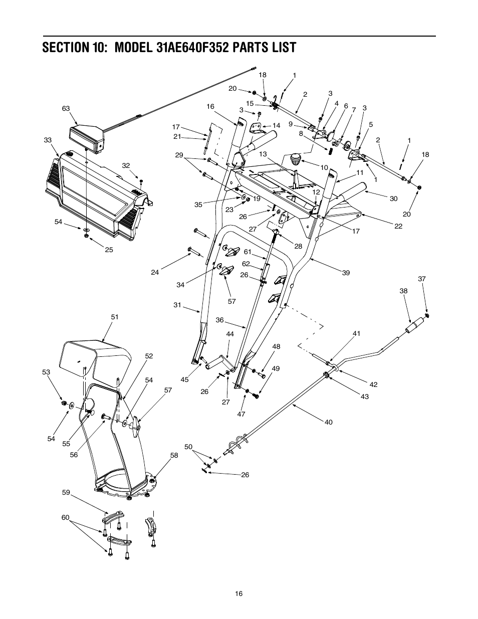 MTD 31AE640F352 User Manual | Page 16 / 24