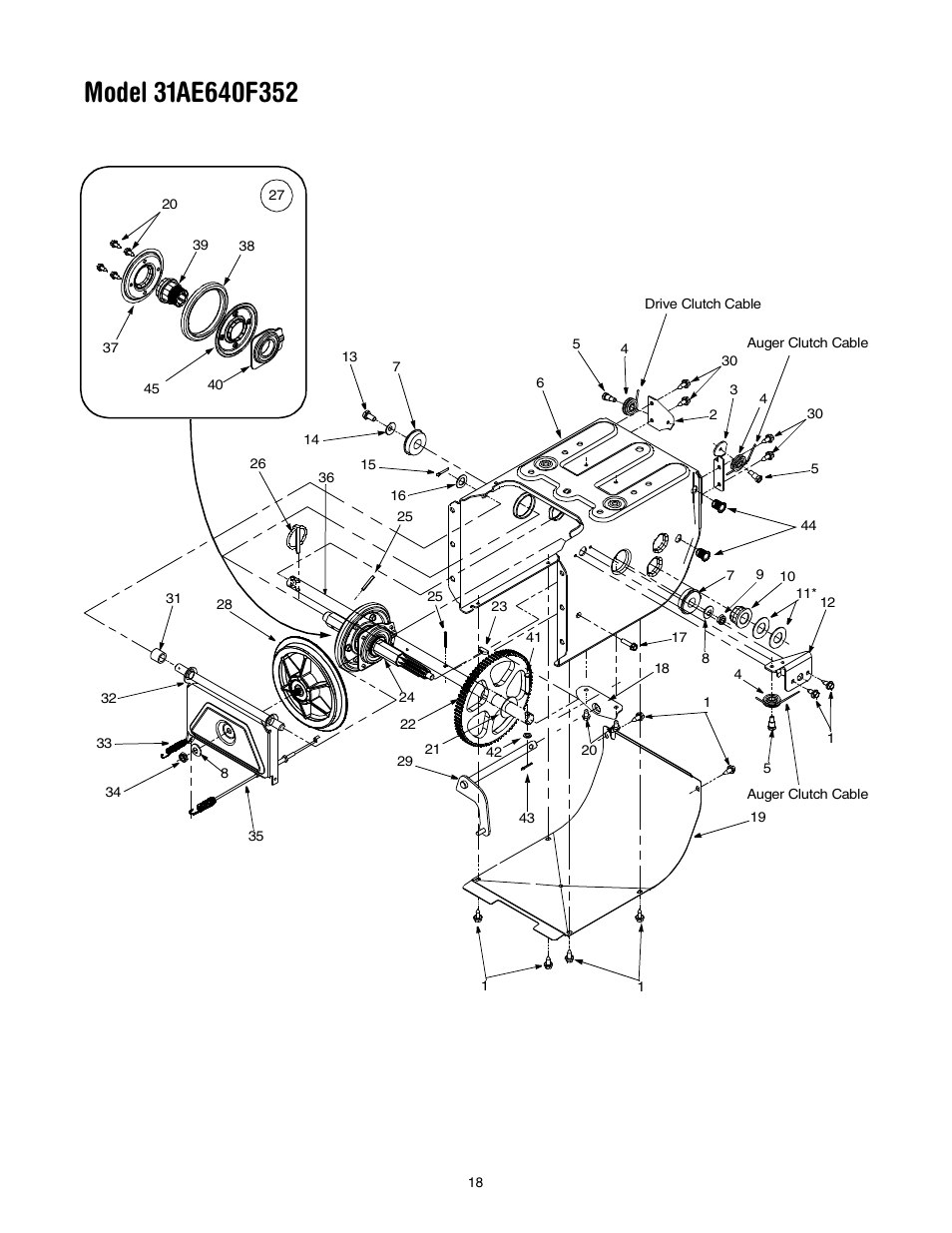 MTD 31AE640F352 User Manual | Page 18 / 24