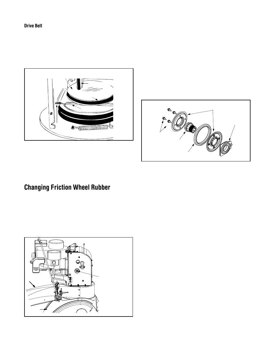 Changing friction wheel rubber | MTD 615 User Manual | Page 17 / 28