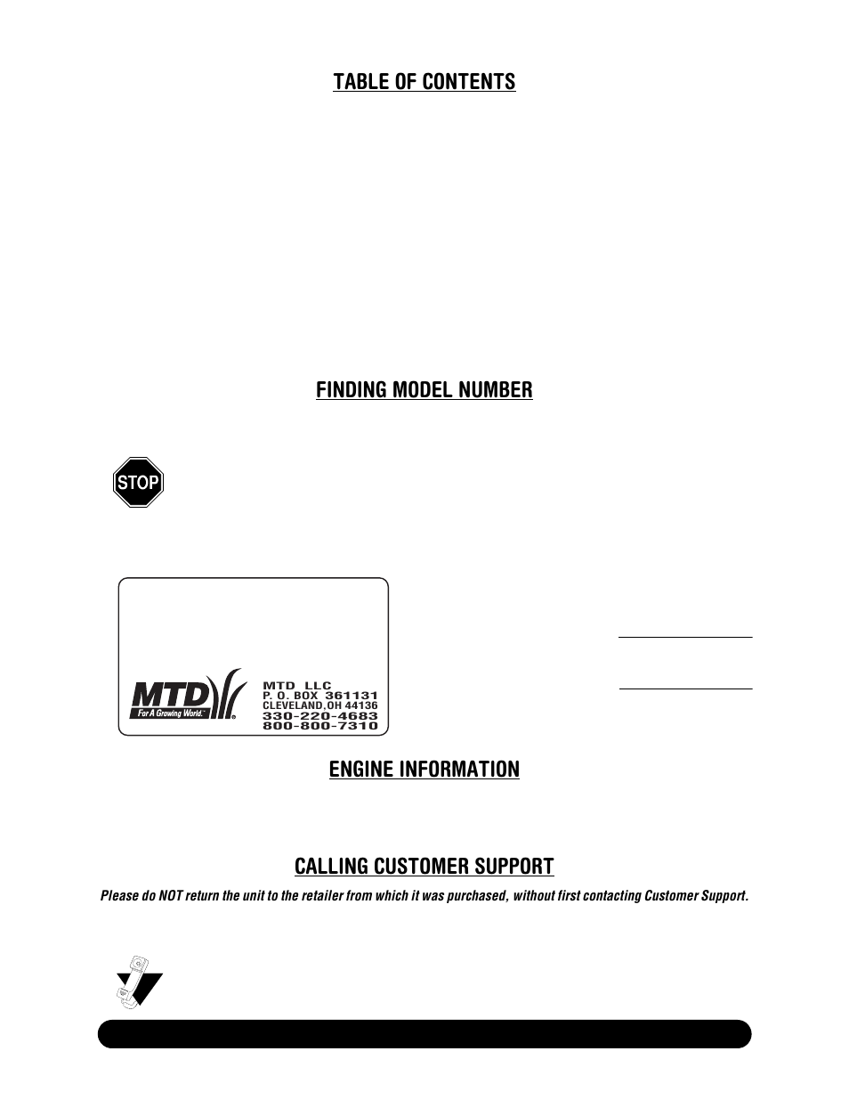 MTD 615 User Manual | Page 2 / 28