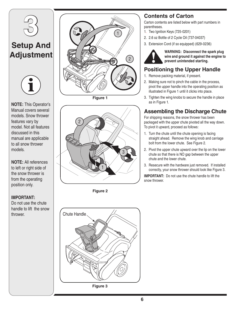 Setup and adjustment | MTD 230 FR User Manual | Page 6 / 32