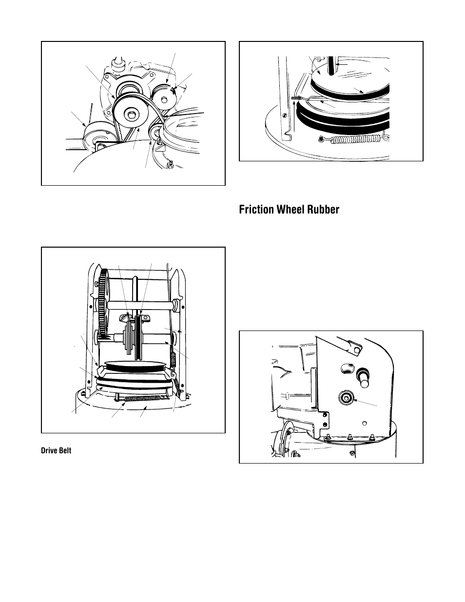 Friction wheel rubber | MTD 611 User Manual | Page 18 / 28
