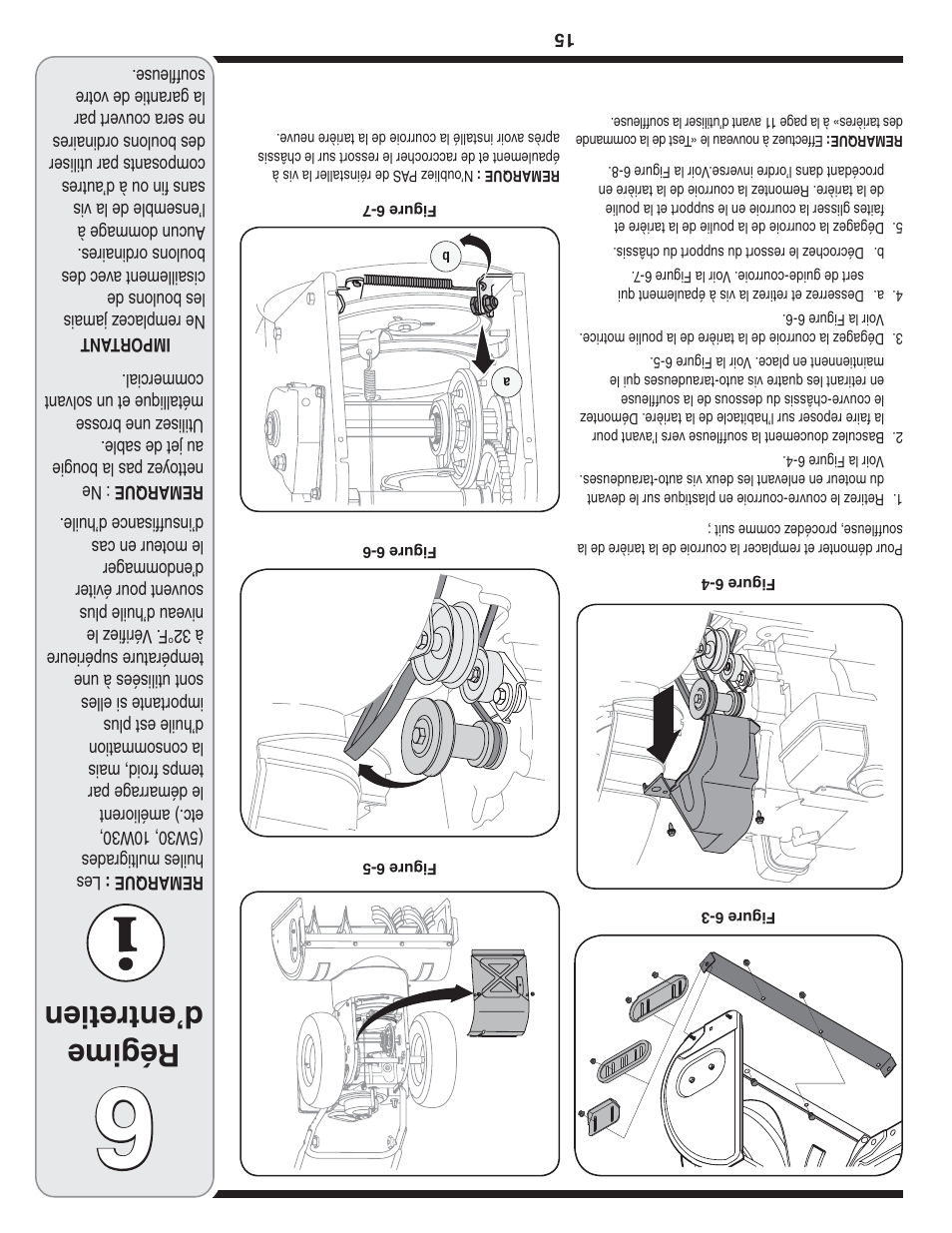 Régime d’entretien | MTD 769-04210 User Manual | Page 34 / 48