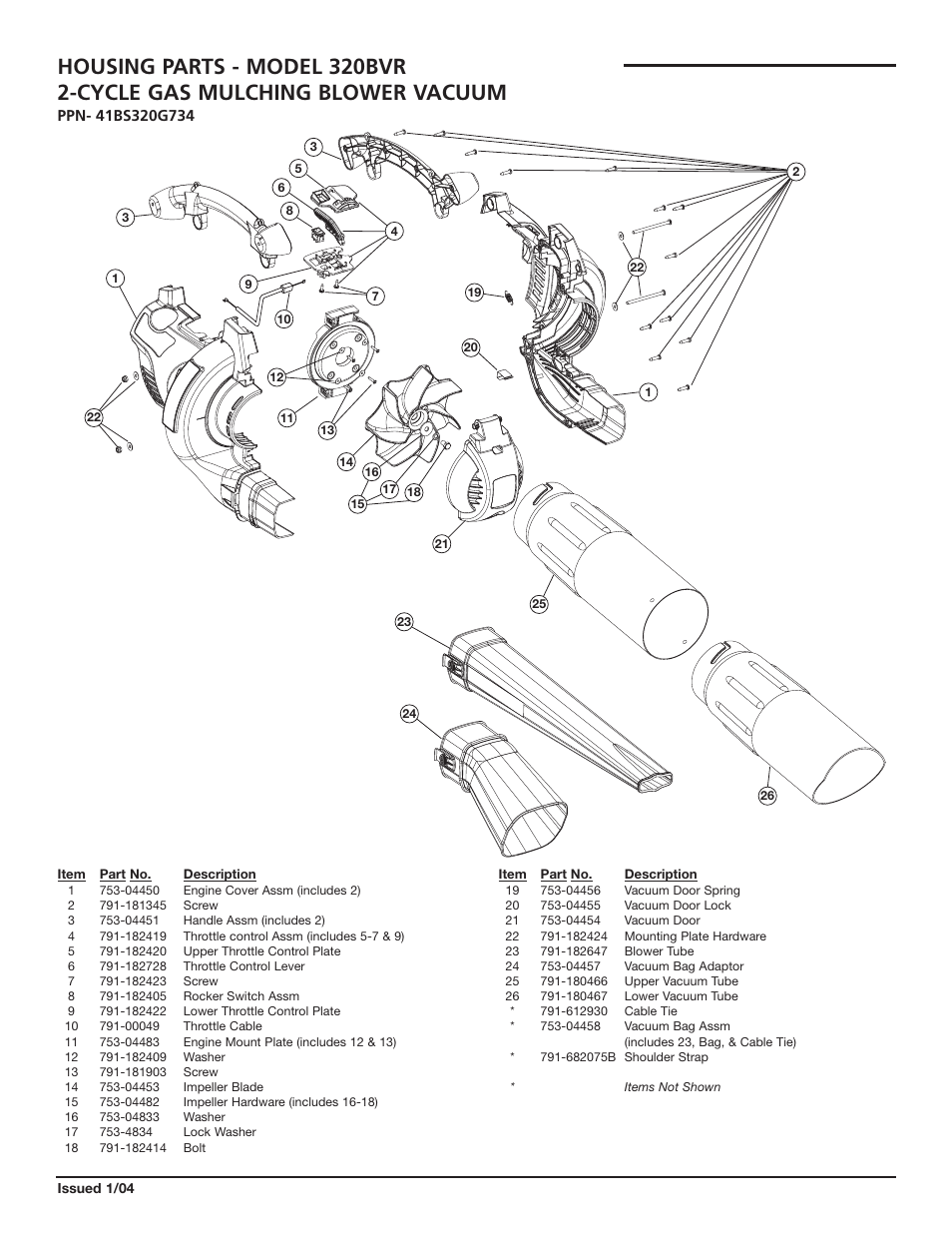 MTD 320BVR User Manual | Page 2 / 2