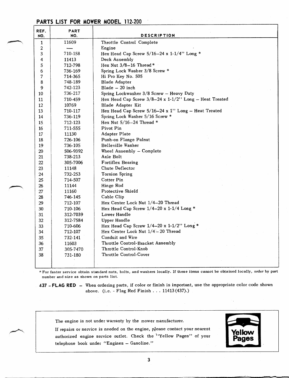 MTD 112-200 User Manual | Page 3 / 6