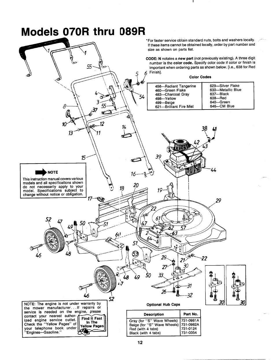 MTD 111-080R000 THRU 111-089R000 User Manual | Page 12 / 16