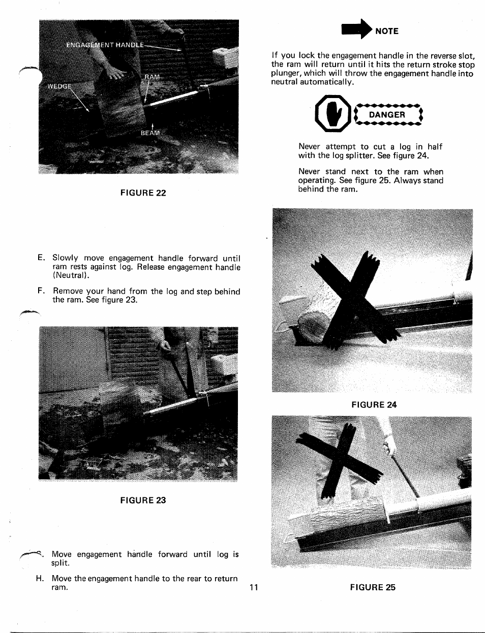 Danger | MTD 249-645A User Manual | Page 11 / 20