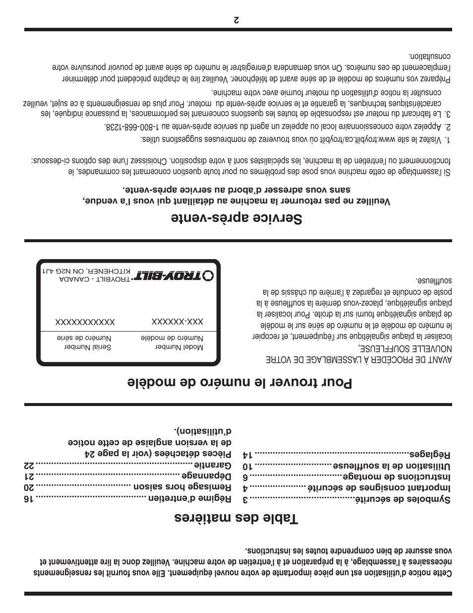 MTD Troy-Bilt User Manual | Page 55 / 56