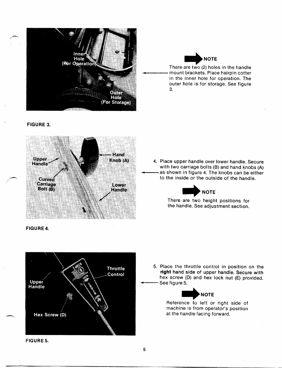 Curved, Carriage bolt (b), Lower | MTD 111-328-300 User Manual | Page 5 / 19