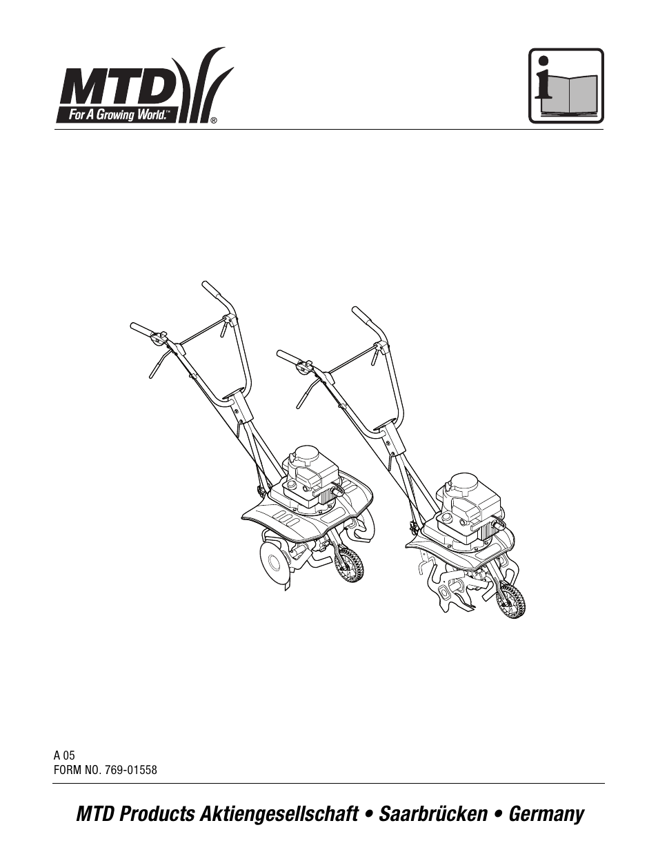 MTD 769-01558 User Manual | 87 pages