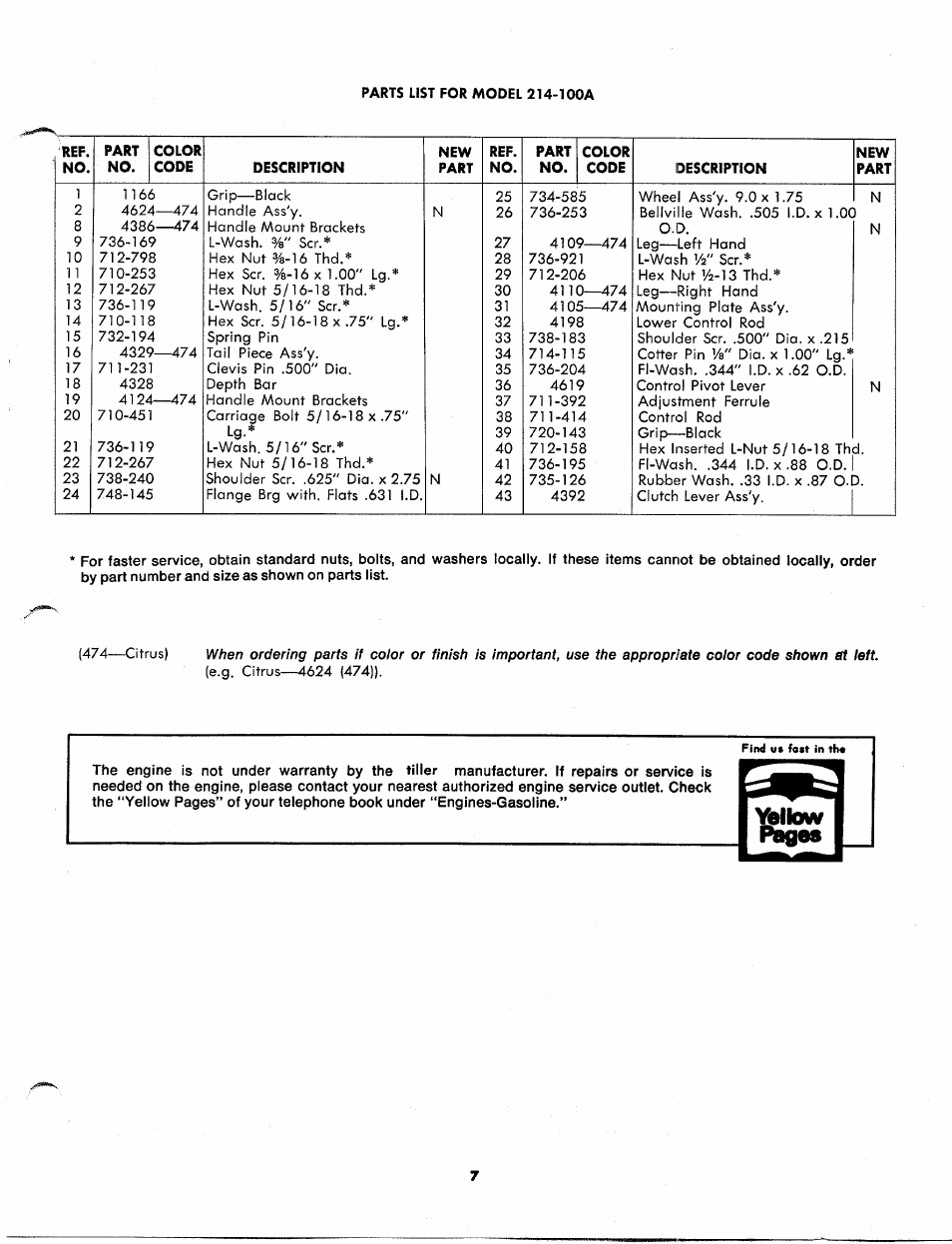 MTD 214-100A User Manual | Page 7 / 12