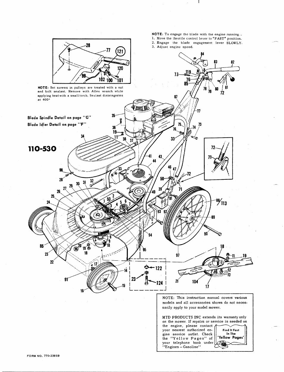 MTD 110-530 User Manual | Page 2 / 8