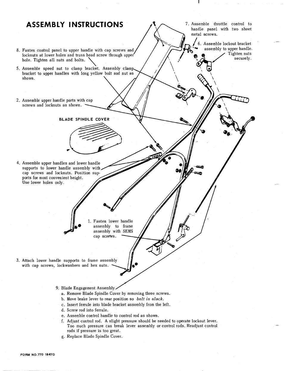 Assembly instructions | MTD 110-530 User Manual | Page 4 / 8