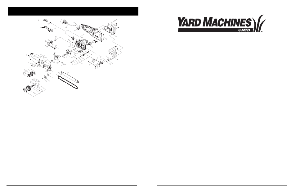 Mtd llc, Manufacturer’s limited warranty for, Parts list | MTD 1416NT User Manual | Page 20 / 64