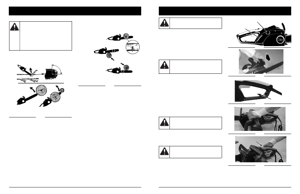 Avertissement, Attention, Consignes de sécurité | Instructions de démarrage et arrêt | MTD 1416NT User Manual | Page 30 / 64