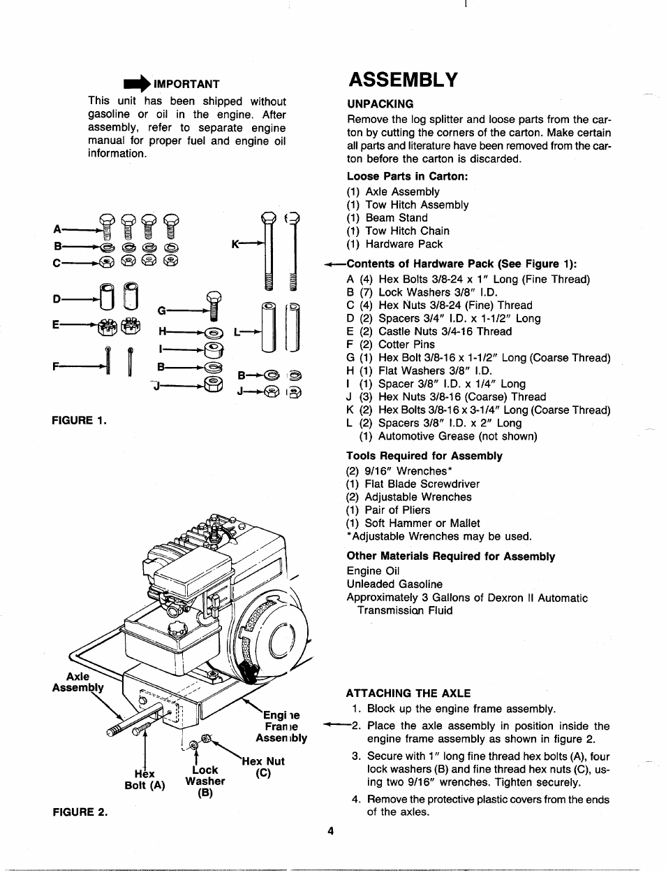 Assembly | MTD 249-610-000 User Manual | Page 4 / 16