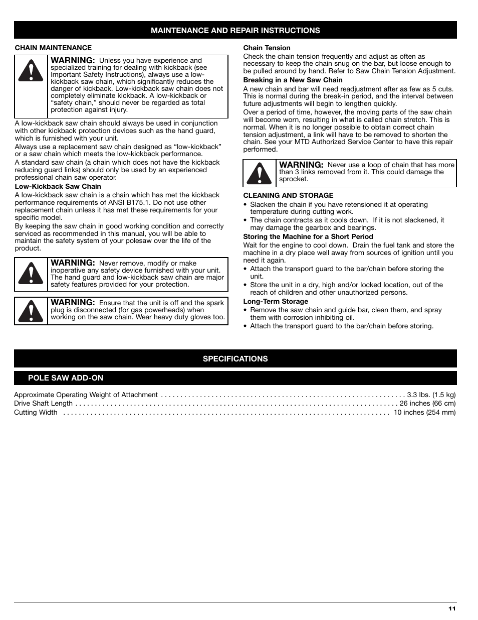 MTD PS720r User Manual | Page 11 / 40