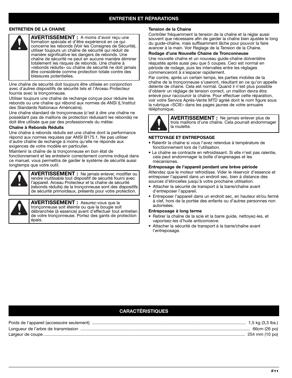 MTD PS720r User Manual | Page 23 / 40