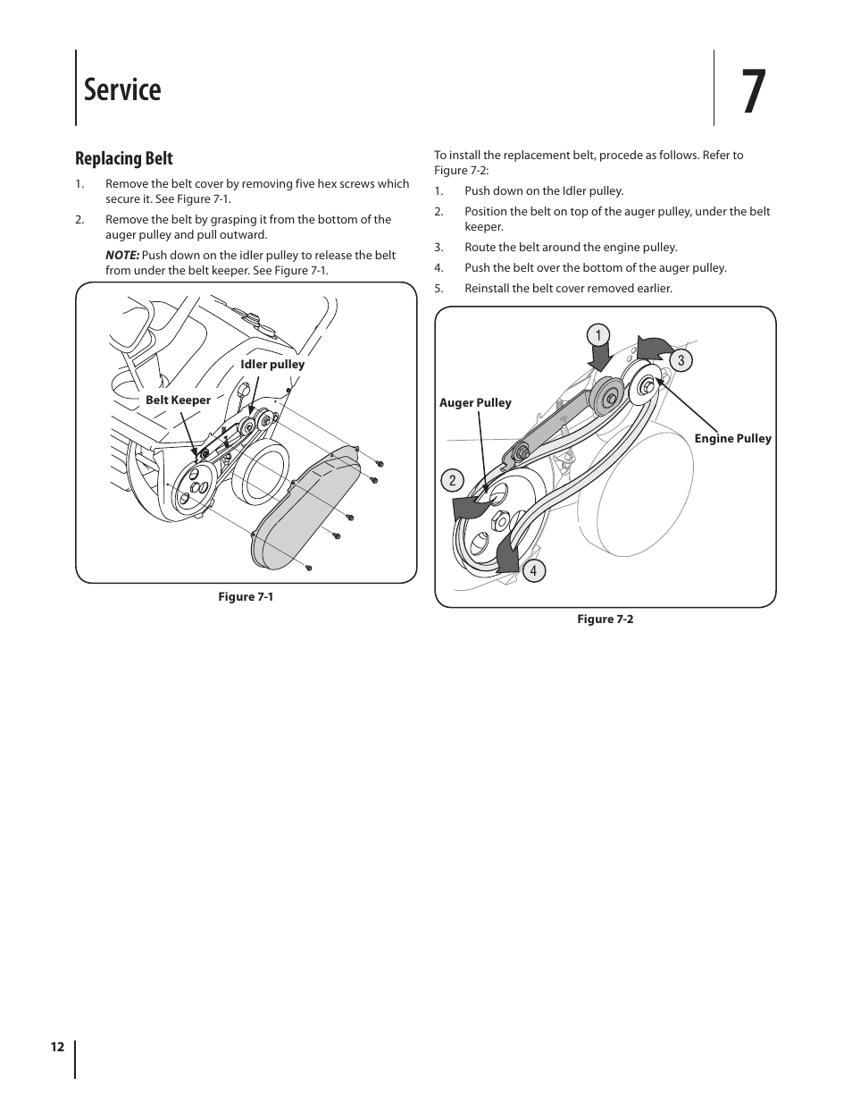 Service | MTD Squall 521 User Manual | Page 12 / 32