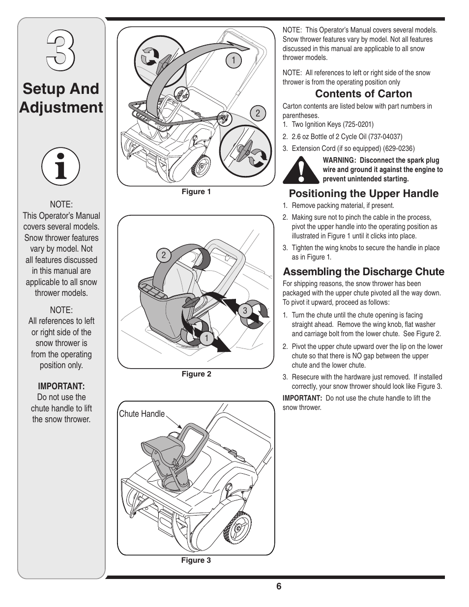 Setup and adjustment | MTD 230EN User Manual | Page 6 / 20