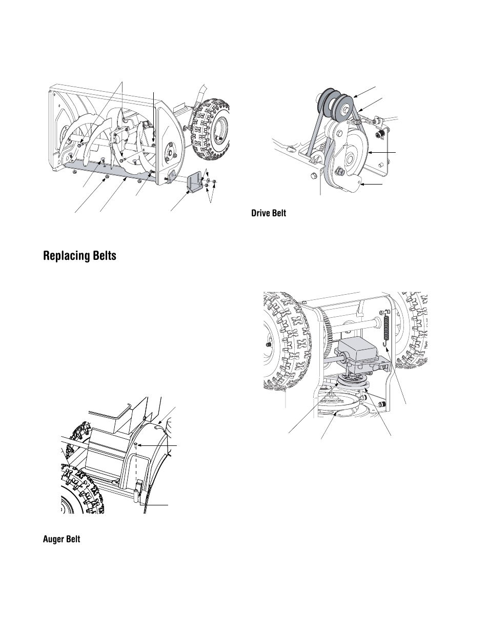 Replacing belts | MTD 380 User Manual | Page 12 / 20