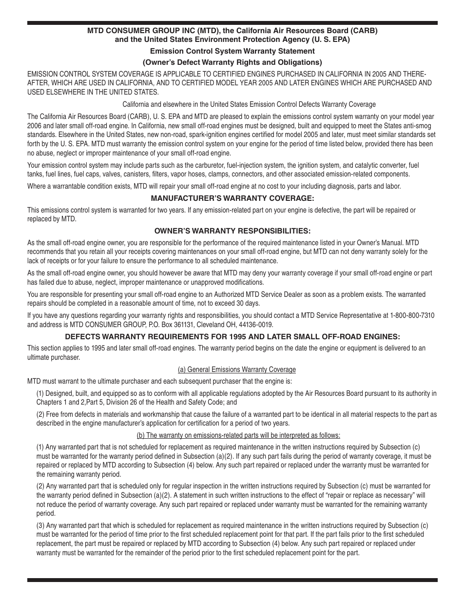 MTD 2N1 User Manual | Page 26 / 28