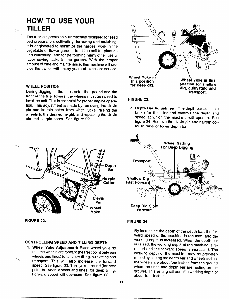 How to use your tiller | MTD 217-310-000 User Manual | Page 11 / 20