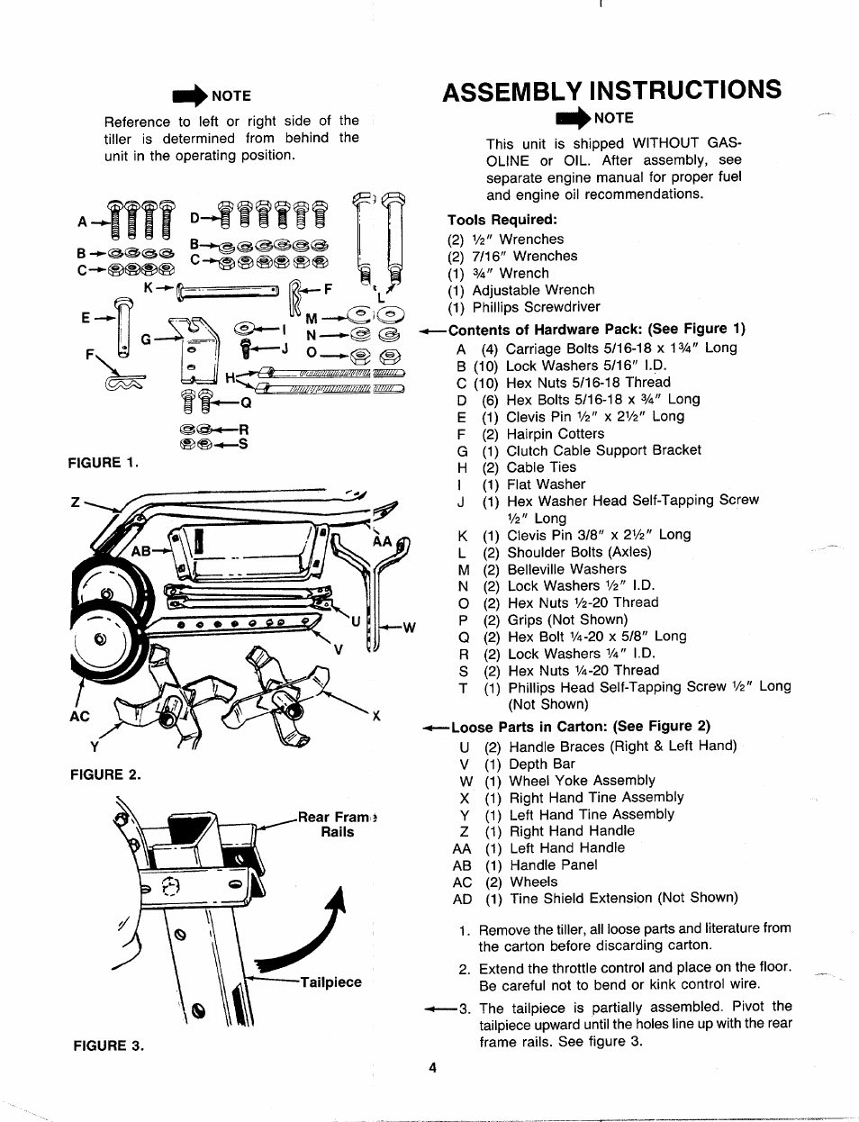 Assembly instructions | MTD 217-310-000 User Manual | Page 4 / 20