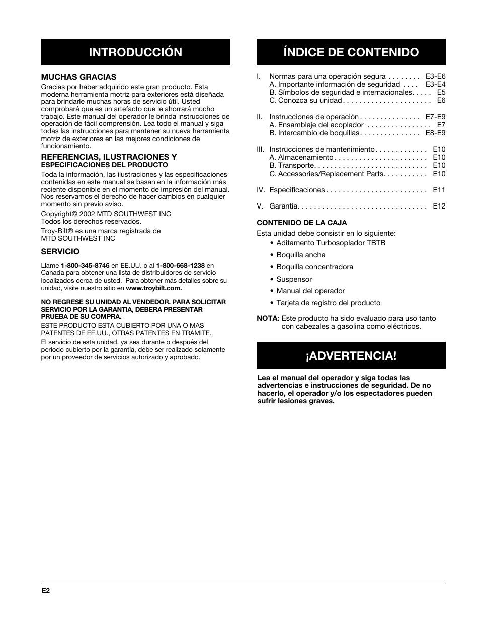 MTD TBTB User Manual | Page 26 / 36