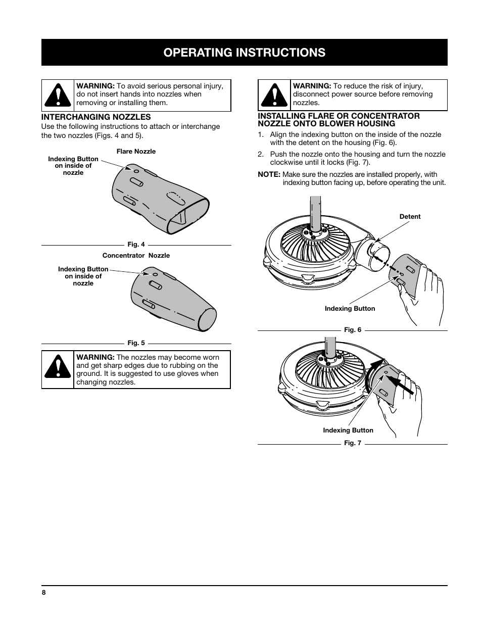 Operating instructions | MTD TBTB User Manual | Page 8 / 36