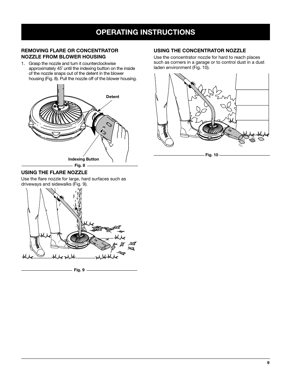 Operating instructions | MTD TBTB User Manual | Page 9 / 36