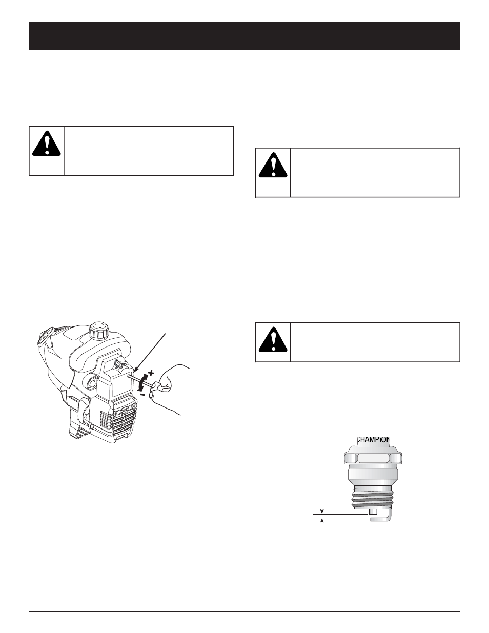 Warning, Maintenance and repair instructions | MTD LT31CSH User Manual | Page 19 / 24