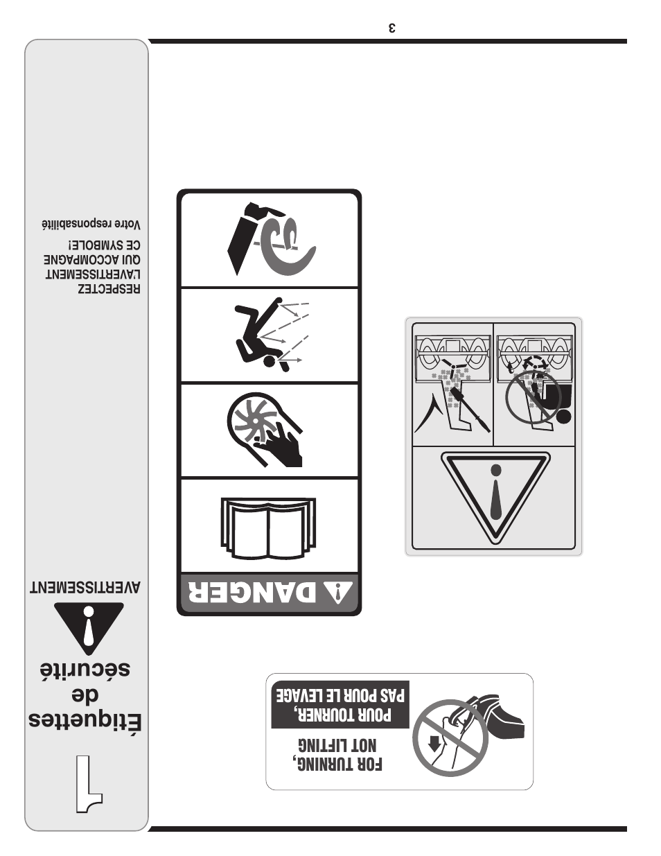 Étiquettes de sécurité, Aver tissement | MTD Single-Stage Snow Thrower User Manual | Page 30 / 32