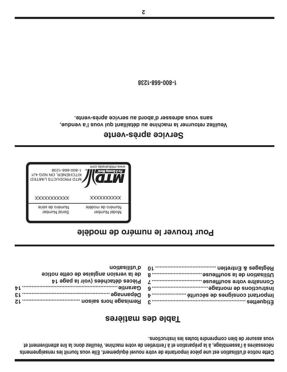 MTD Single-Stage Snow Thrower User Manual | Page 31 / 32