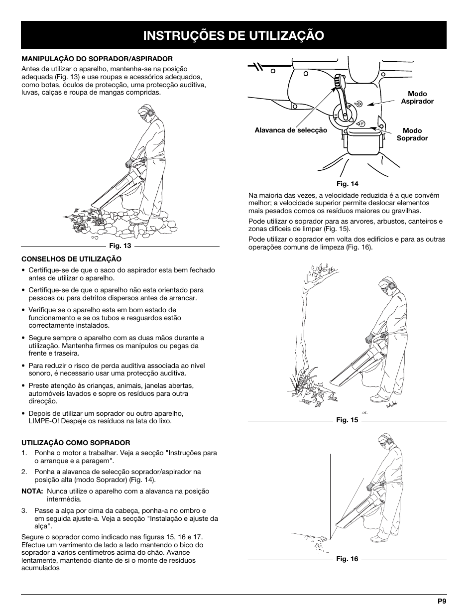 Instruções de utilização | MTD BV3100 User Manual | Page 65 / 88