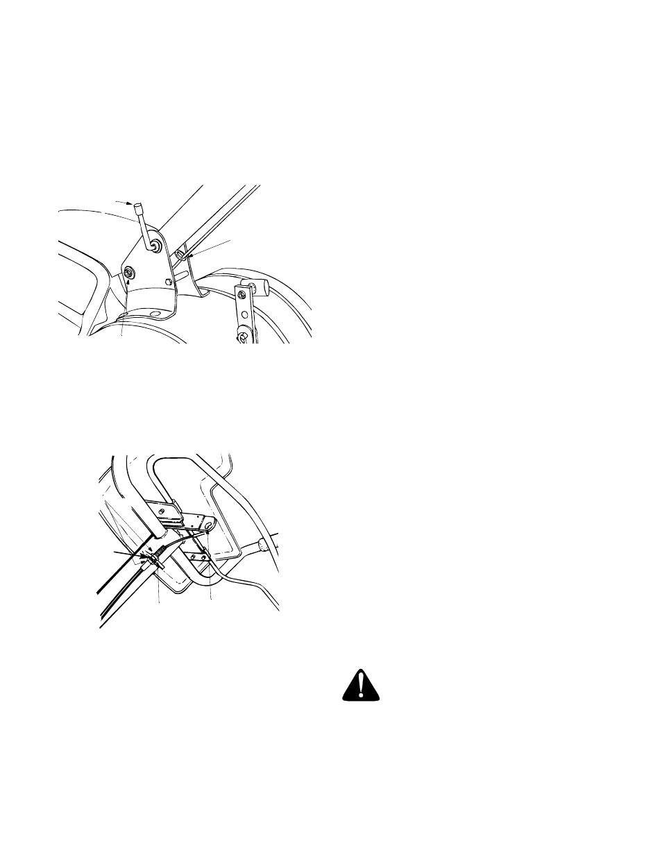 Attaching the clutch cable, Final clutch adjustment, Tire pressure | MTD 410 Thru 420 User Manual | Page 7 / 21