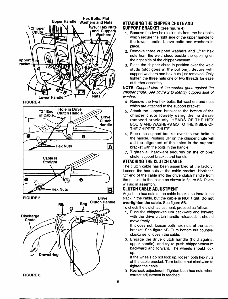 Attaching the clutch cable | MTD 315B User Manual | Page 5 / 12