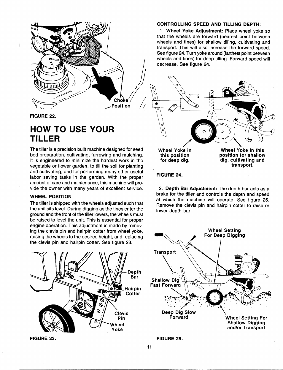 How to use your tiller | MTD 216-310-000 User Manual | Page 11 / 21