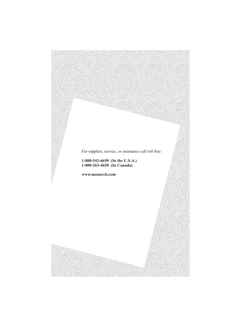 Monarch Instrument HANDIPRINT 6017 User Manual | Page 28 / 28