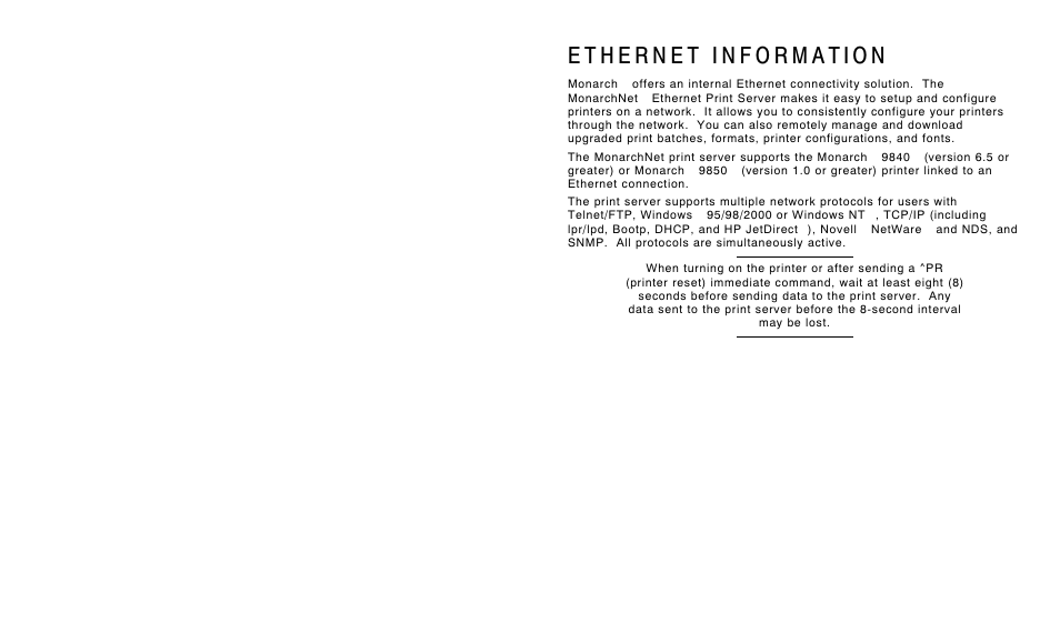 Monarch Instrument TC9840ENAD User Manual | 4 pages